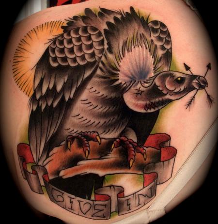 Brent Olson - Vulture Traditional Tattoo Brent Olson Art Junkies Tattoo